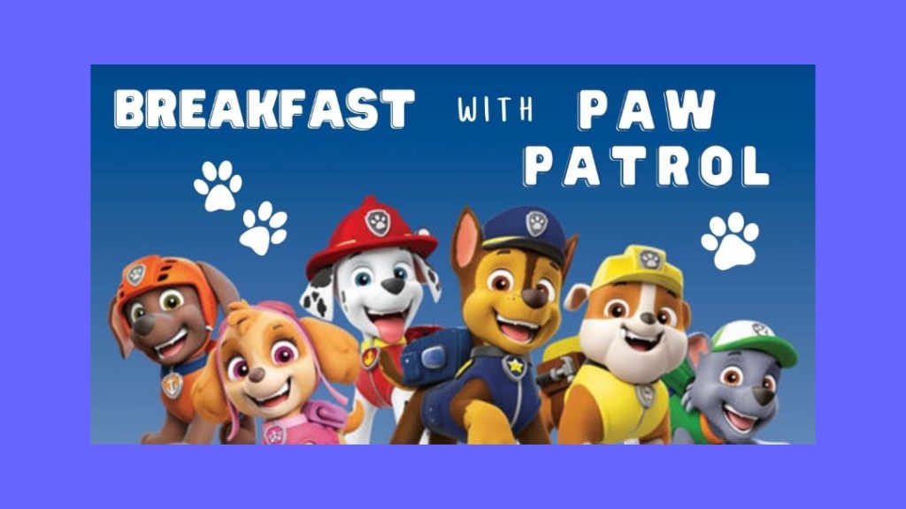Breakfast With the Paw Patrol – At The Ridge Bar n Grill&nbsp;Swindon