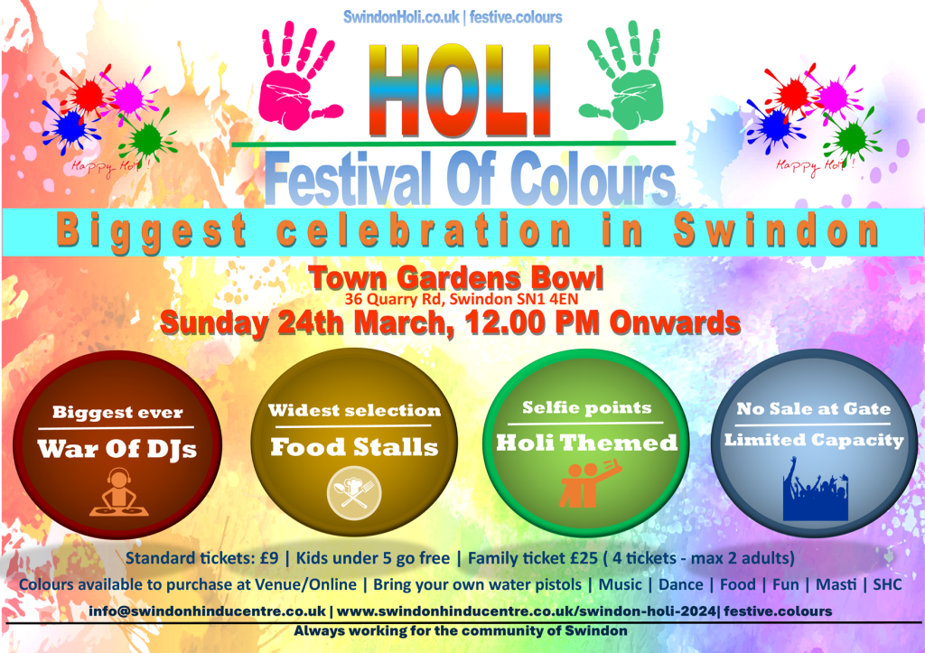 Holi Festival of Colours – Town Gardens&nbsp;Bowl