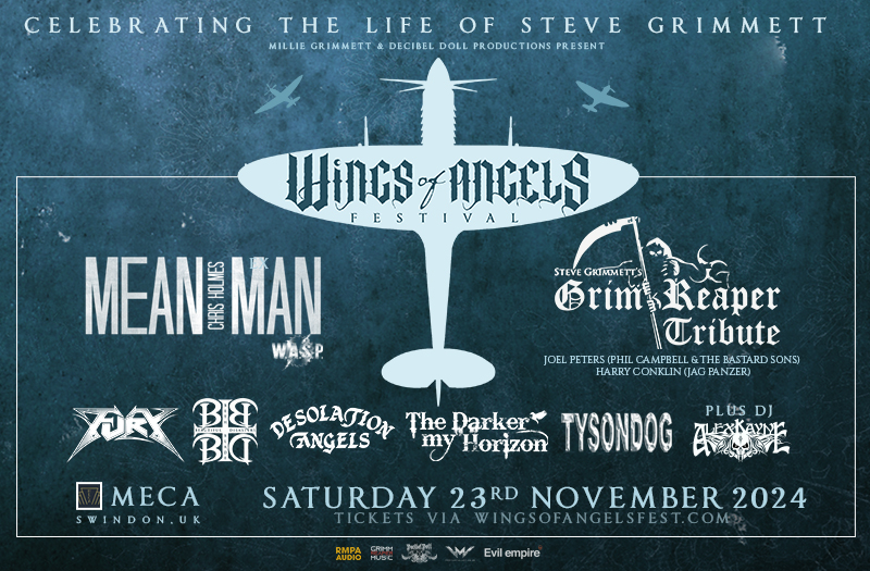 Wings of Angels Festival to Celebrate the Life of Legendary Vocalist STEVE GRIMMETT of Grim&nbsp;Reaper