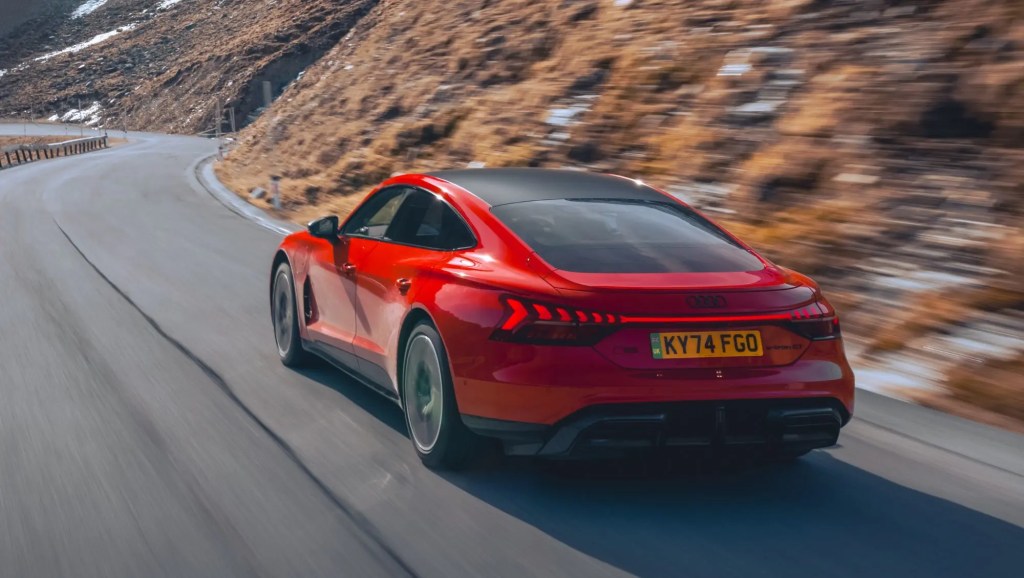 The stunning RS e-tron GT performance conquers German autobahns, Alpine passes and Thruxton’s icy&nbsp;tarmac