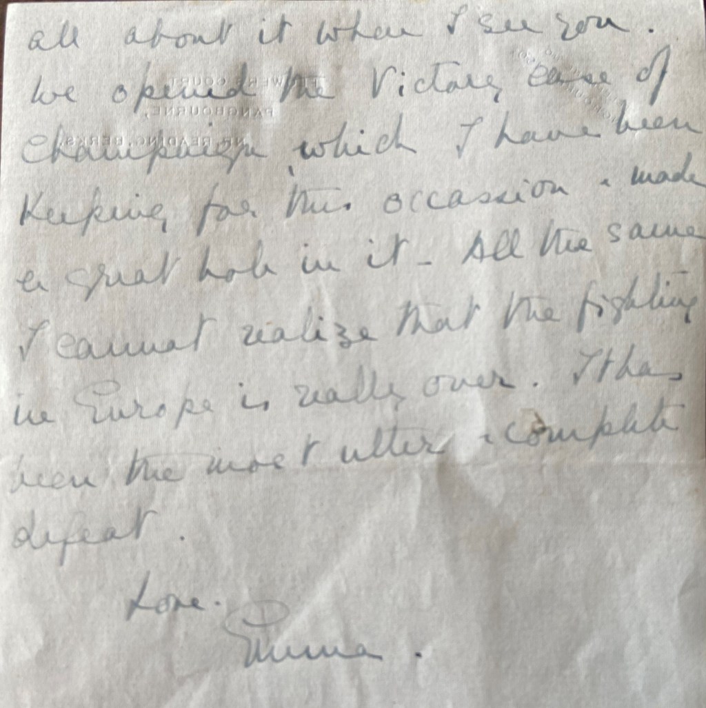 Longleat Releases Newly Discovered Letter Marking VE&nbsp;Day