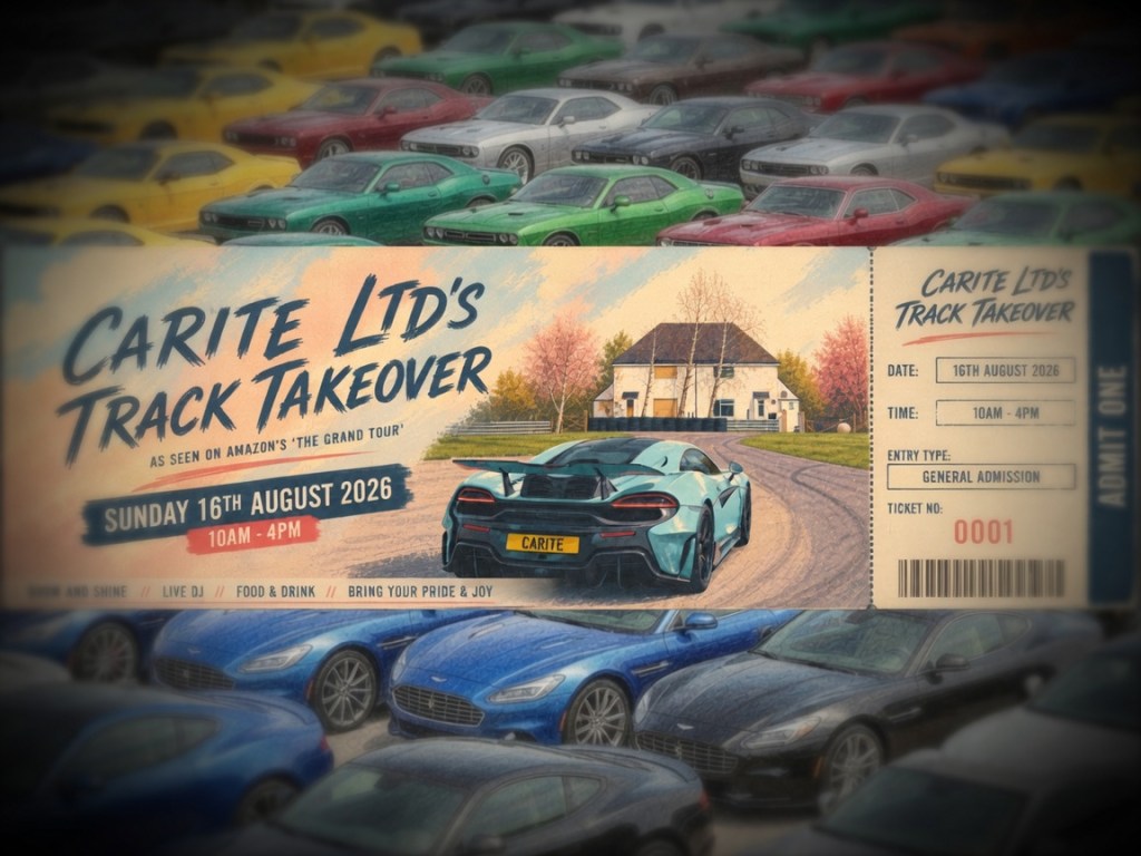 Local car dealership Carite Ltd ready to take over the Amazon Grand Tour Track for epic car&nbsp;meet!