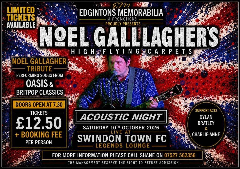NoEL Gallagher’s High Flying Carpets set to bring the ultimate Oasis experience to&nbsp;Swindon