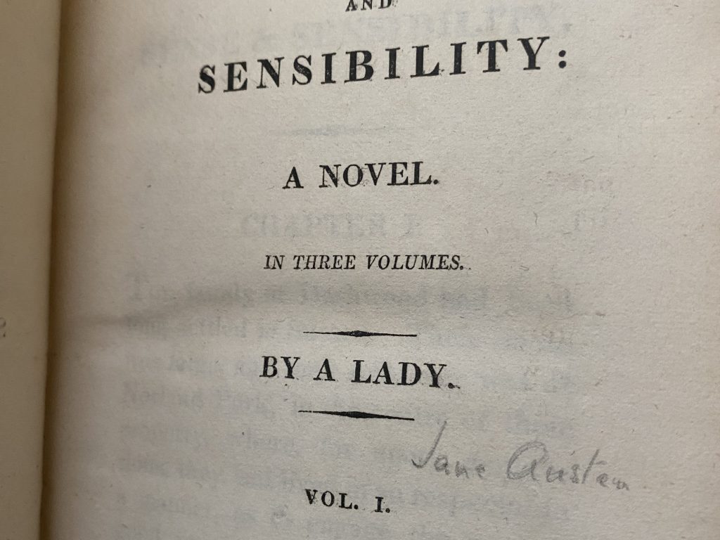 By A Lady: Longleat’s Rare Jane Austen First Edition Takes Centre Stage as Sense and Sensibility Returns to Cinemas